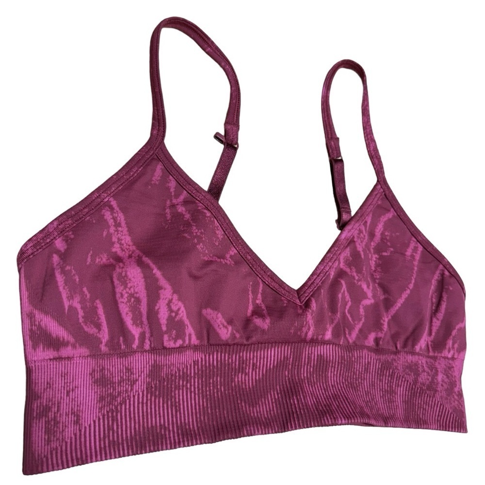 Lululemon Ebb To Street Bra A/B Cup Stone Wash Chianti Seamless W2BS2S Size 8 - Picture 3 of 15